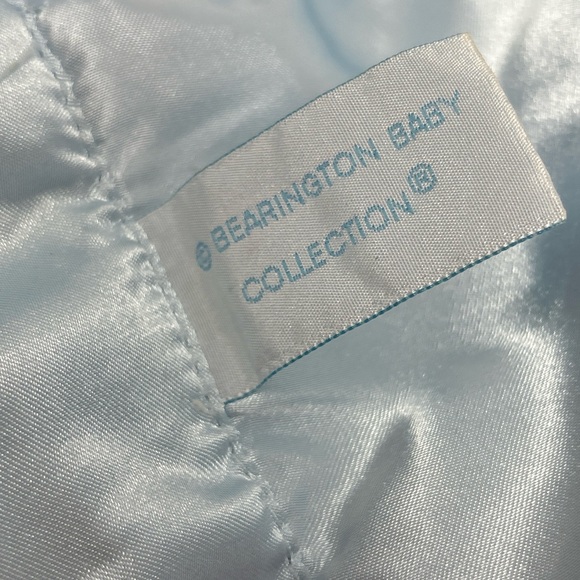 Bearington Baby Plush Puppy Dog Lovey Blue Soft Satin Security Blanket Stuffed - Picture 8 of 8